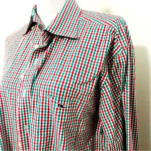 Vineyard Vines Slim Fit Tucker Shirt XL Men’s Plaid Button Down 100% Cotton